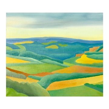 Středočeská krajina | 50 x 57 cm | 2020 | Olej na plátně